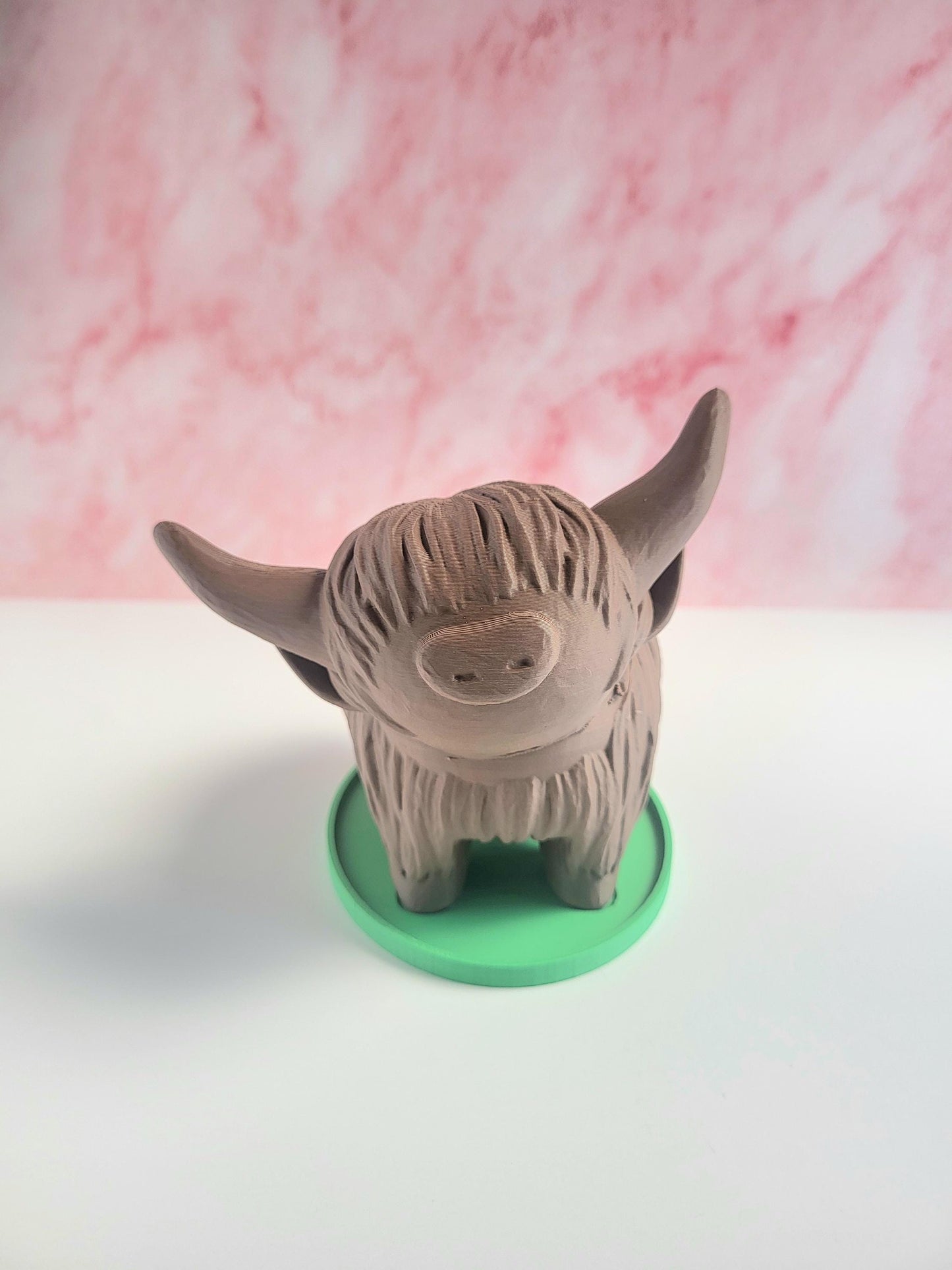 Cute Mini Animal Pot for Succulents & Cacti – Farmhouse Style Decor, Cow Planter, Highland Cow Planter