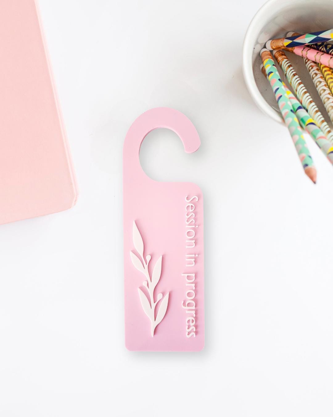 therapist door sign, salon sign, salon accessories, privacy sign, office door hanger, lash tech artist, in session sign, in session door sign, door sign, door hanger, door handle sign, do not disturb, beauty room decor, session in progress door knob sign