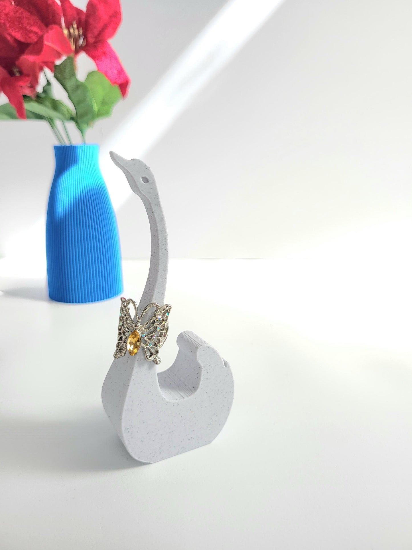 Swan Ring Holder - Cute Jewelry Organizer, Ring Holder Dish, Wedding Ring Holder, Ring Display, Engagement Gift, Teen Gift Idea