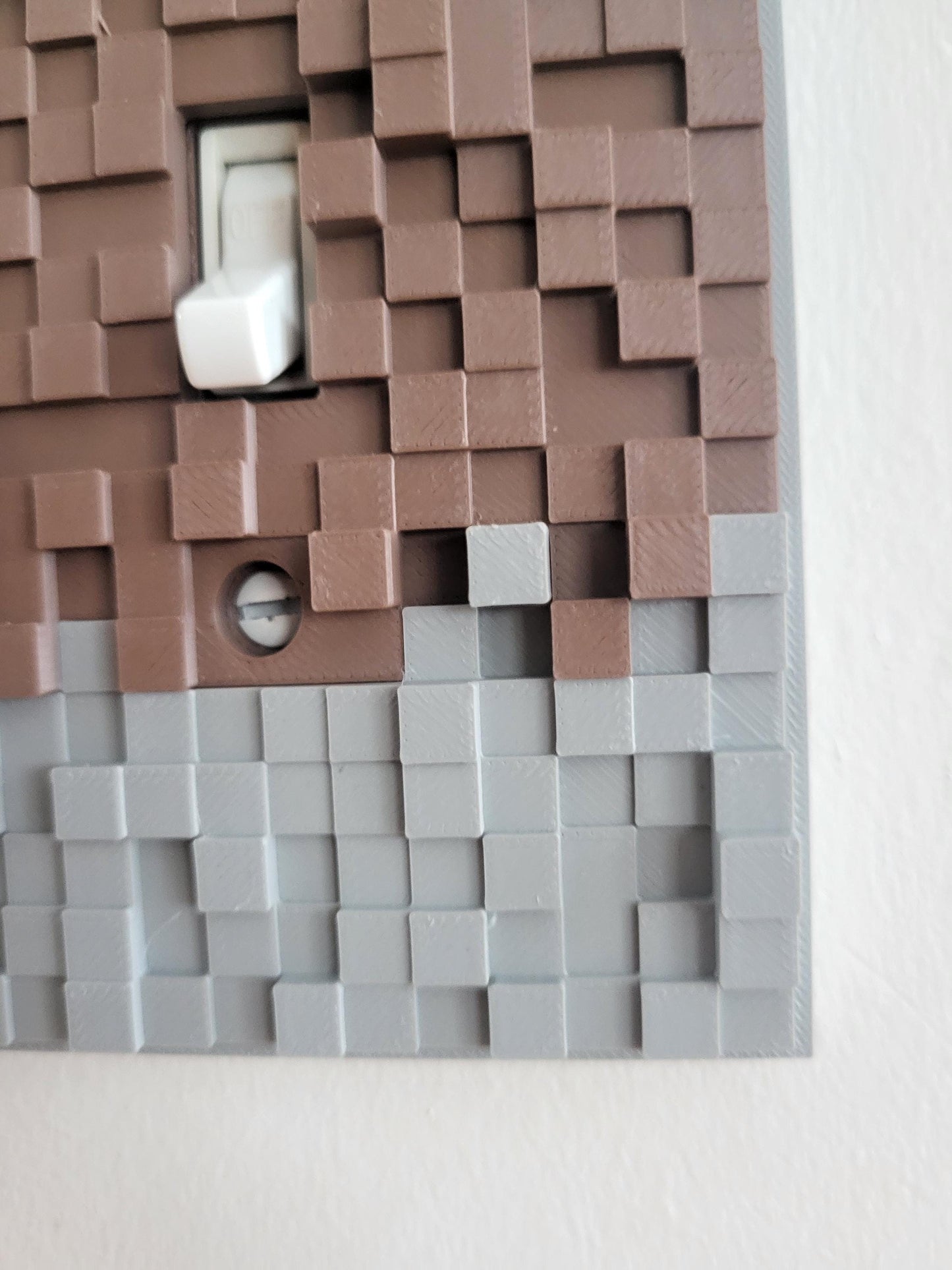 Gaming-Inspired Light Switch Cover - Pixel Block Design for Kids & Gamers, Fun and Custom Wall Plate Cover, Room Home Decor, Rocker, Outlet