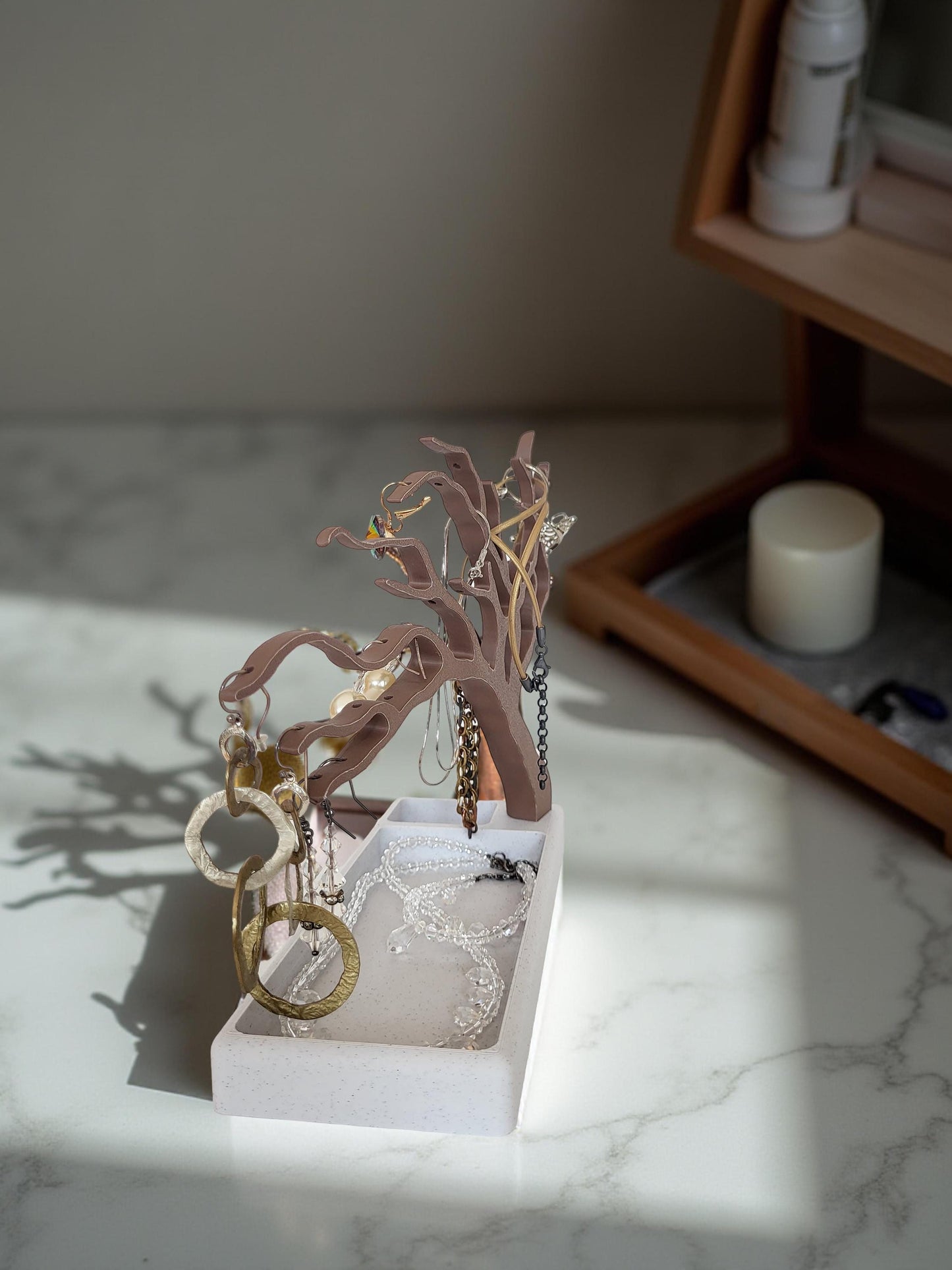 Jewelry Organizer, Earing Rack, Necklace holder, Teenage Girl Gift, Bracelet Stand, Bonsai Tree Ornament Stand for Rings, Jewelry Tree Stand