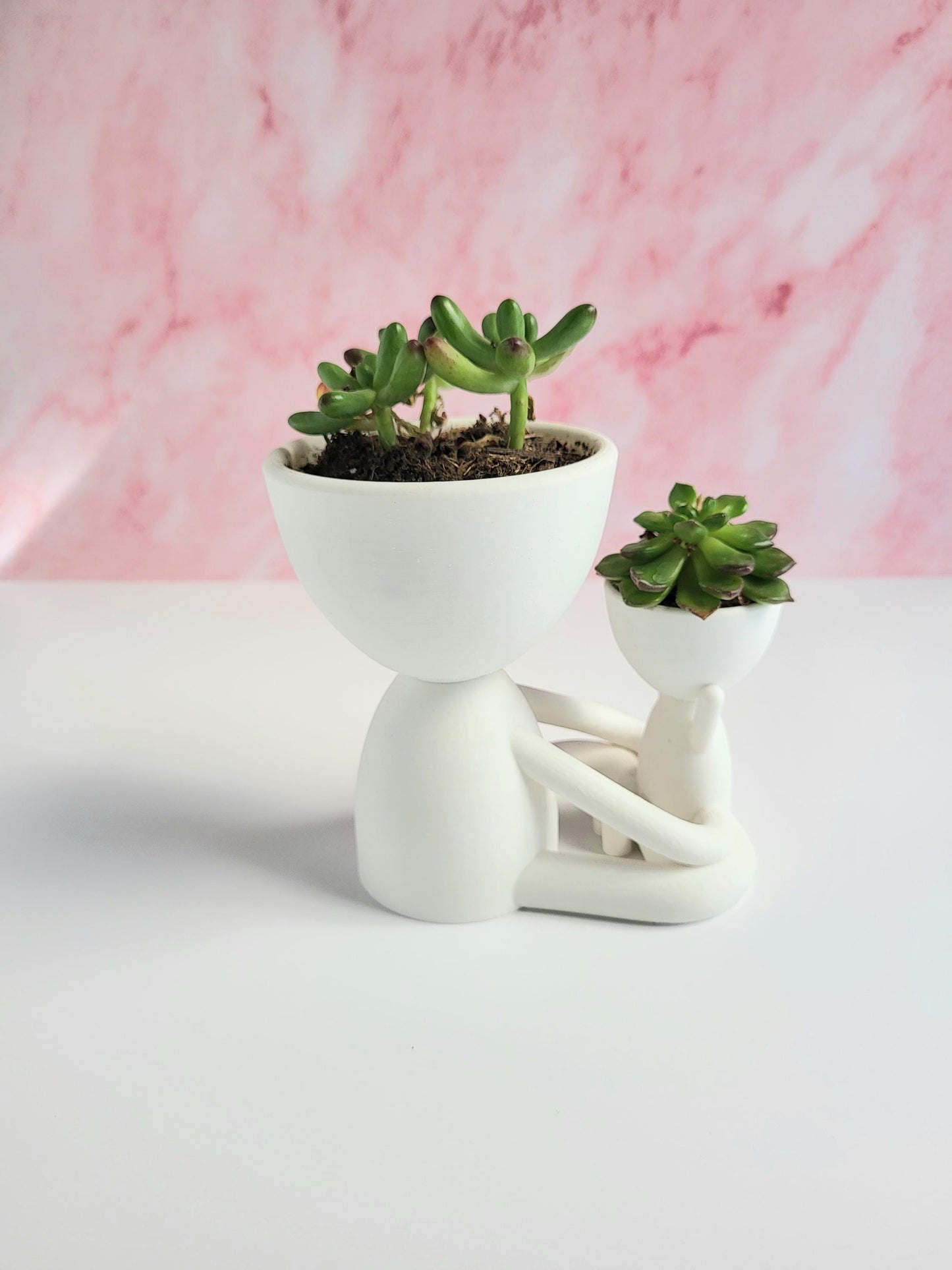 Indoor Succulent Plant Pot, Cute Planter, Sitting Unique 3 4 inch plant pot, Mother's Day Gift,