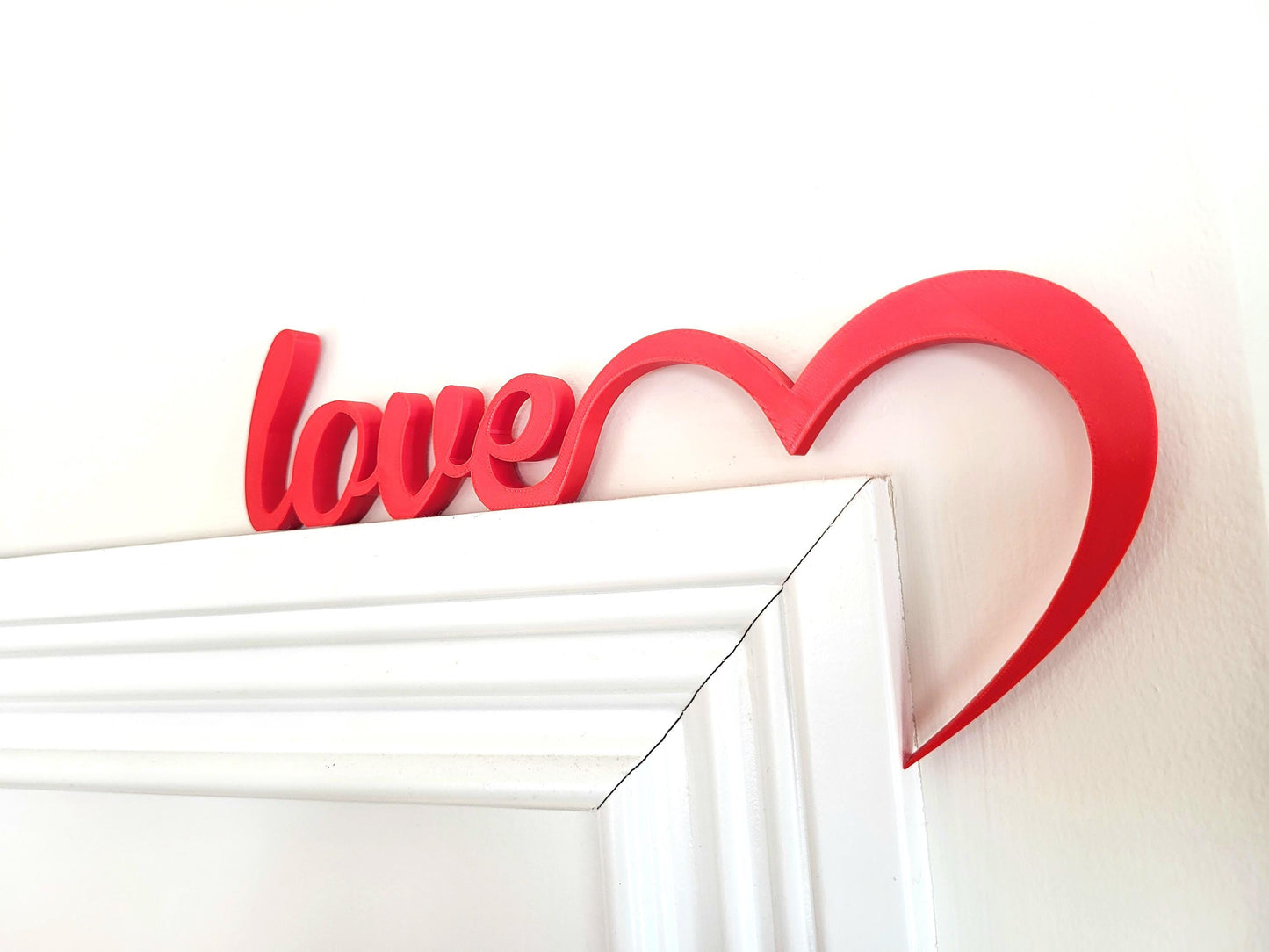 Love Door Topper - Valentine’s Day Door Corner, Hearts Door Topper, Valentine's Decor, Mirror Corner, Valentines Day Themed Decor, Home Decor, Shelf corner