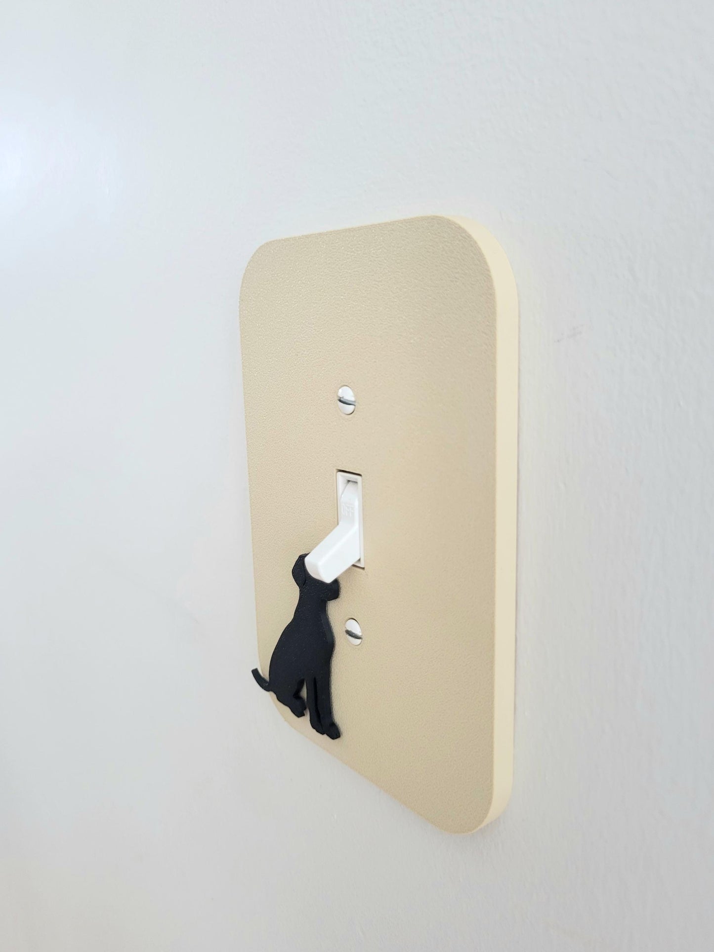 Light Switch Cover With Dalmatian Dog Accent, Wall Plate Cover, Mid Century Modern, Unique Switch Plate Design, Home Decor, Dog Light Switch