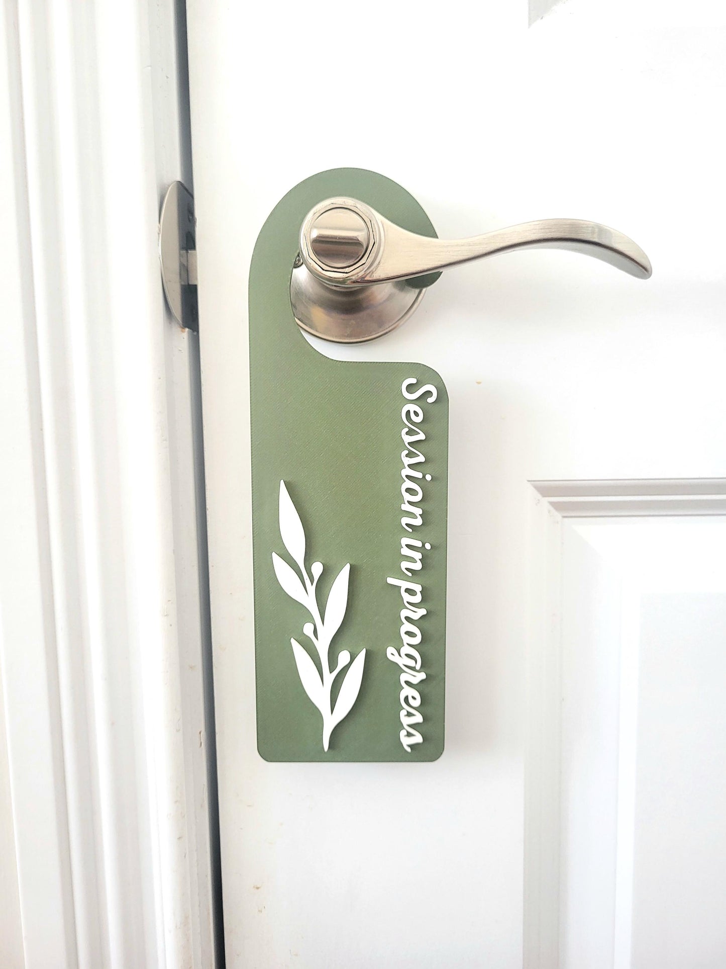 For Beauty Salons, Lash Technicians, Therapist, Do Not Disturb Sign, Office Door Signs, Privacy Signage, Session in Progress Door Hanger