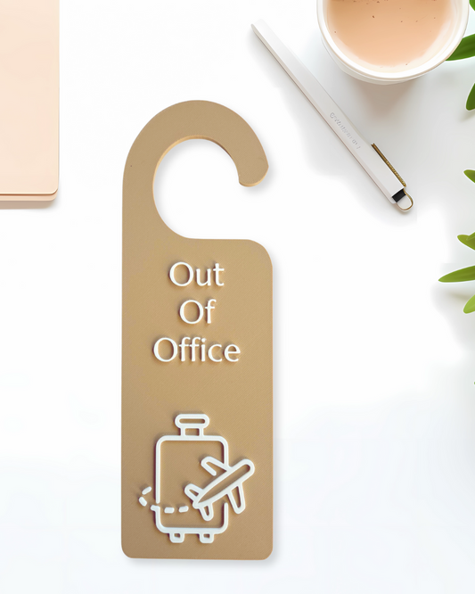 Out of Office Door Hanger