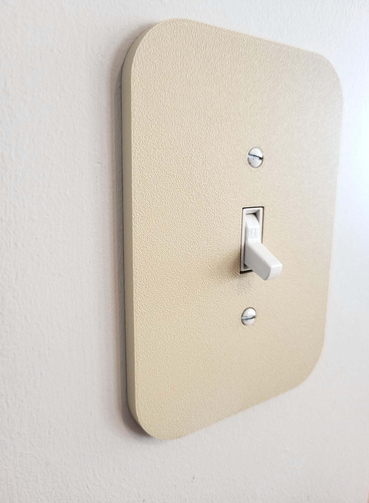 Minimalist Light Switch Cover, Wall Plate Cover, Mid Century Modern, Unique Switch Plate Design, Home Decor, Rocker Switch Cover,