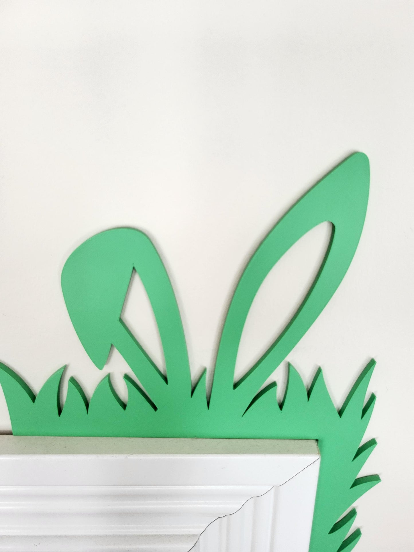 Easter Door Corner Decoration With Bunny Rabbit Ears, Spring Decor, Home Decor, Door Trim, Easter Home Accent, Cute Bunny Ears Decor