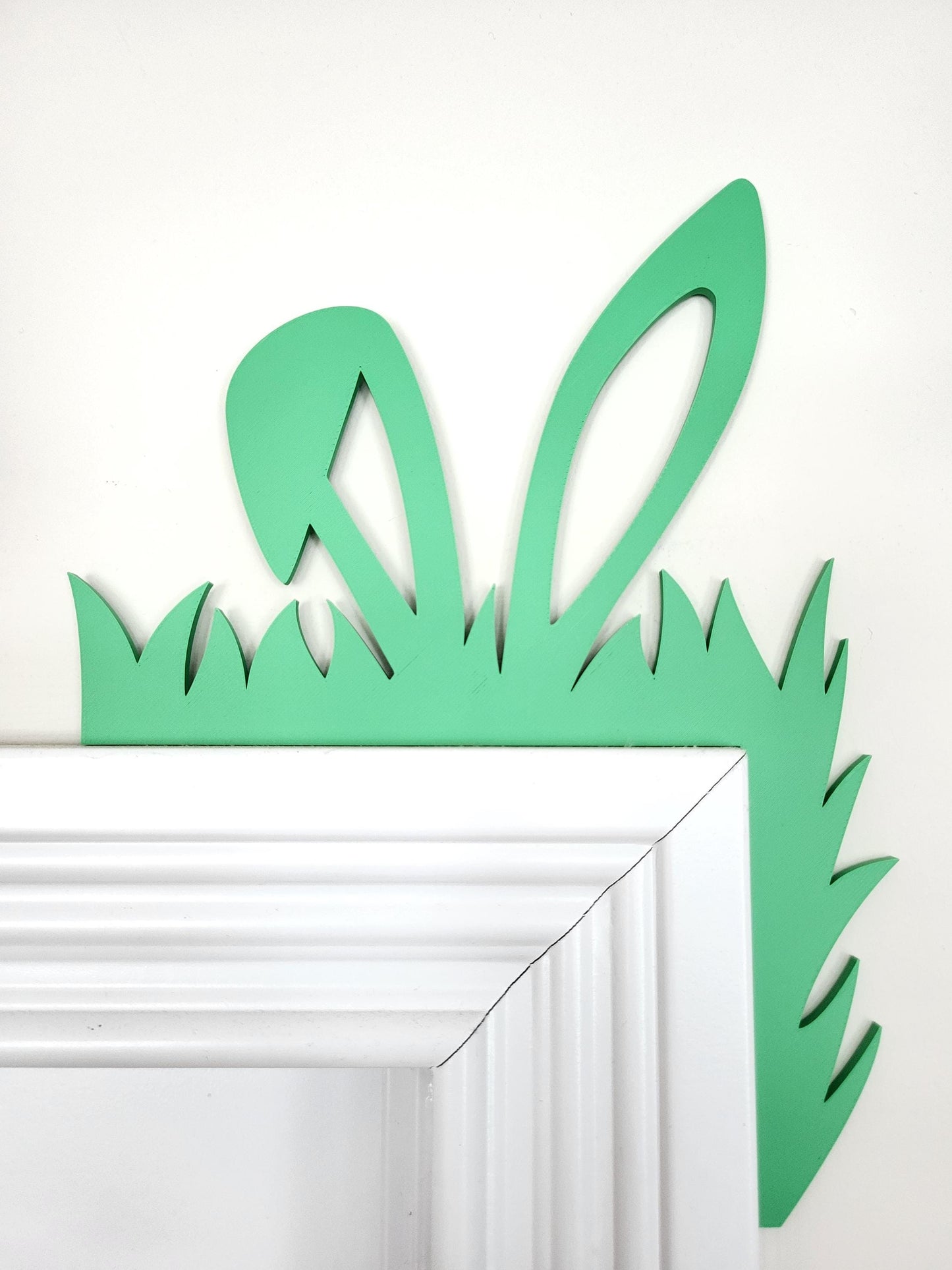 Easter Door Corner Decoration With Bunny Rabbit Ears, Spring Decor, Home Decor, Door Trim, Easter Home Accent, Cute Bunny Ears Decor