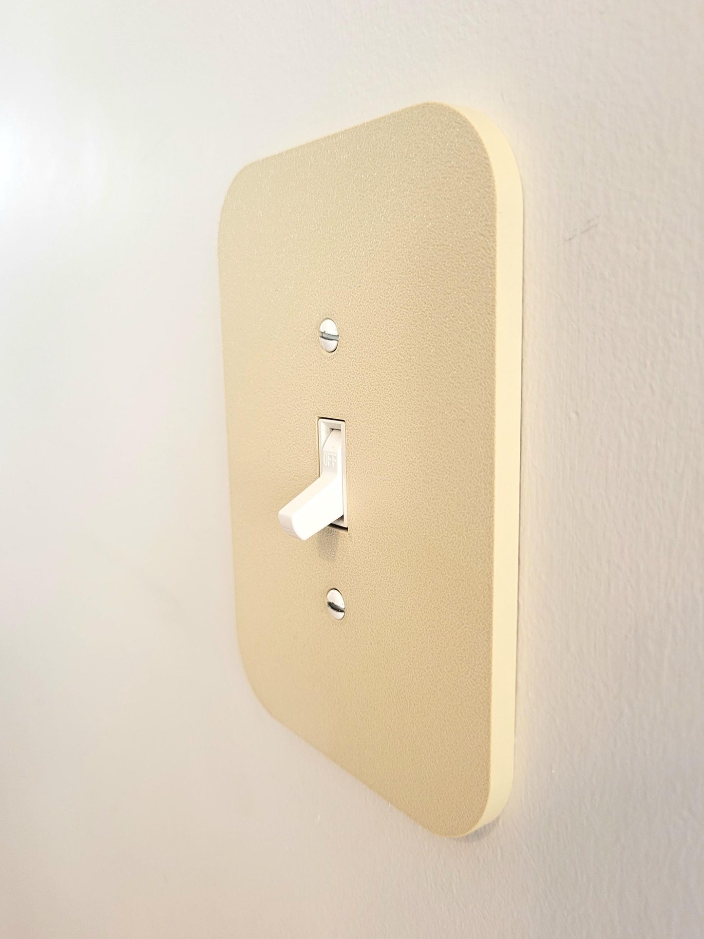 Minimalist Light Switch Cover, Wall Plate Cover, Mid Century Modern, Unique Switch Plate Design, Home Decor, Rocker Switch Cover,