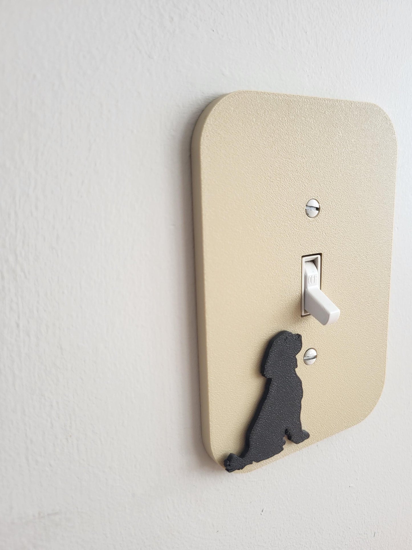 Light Switch Cover With Dog Accent, Wall Plate Cover, Mid Century Modern, Unique Switch Plate Design, Home Decor, Dog Light Switch