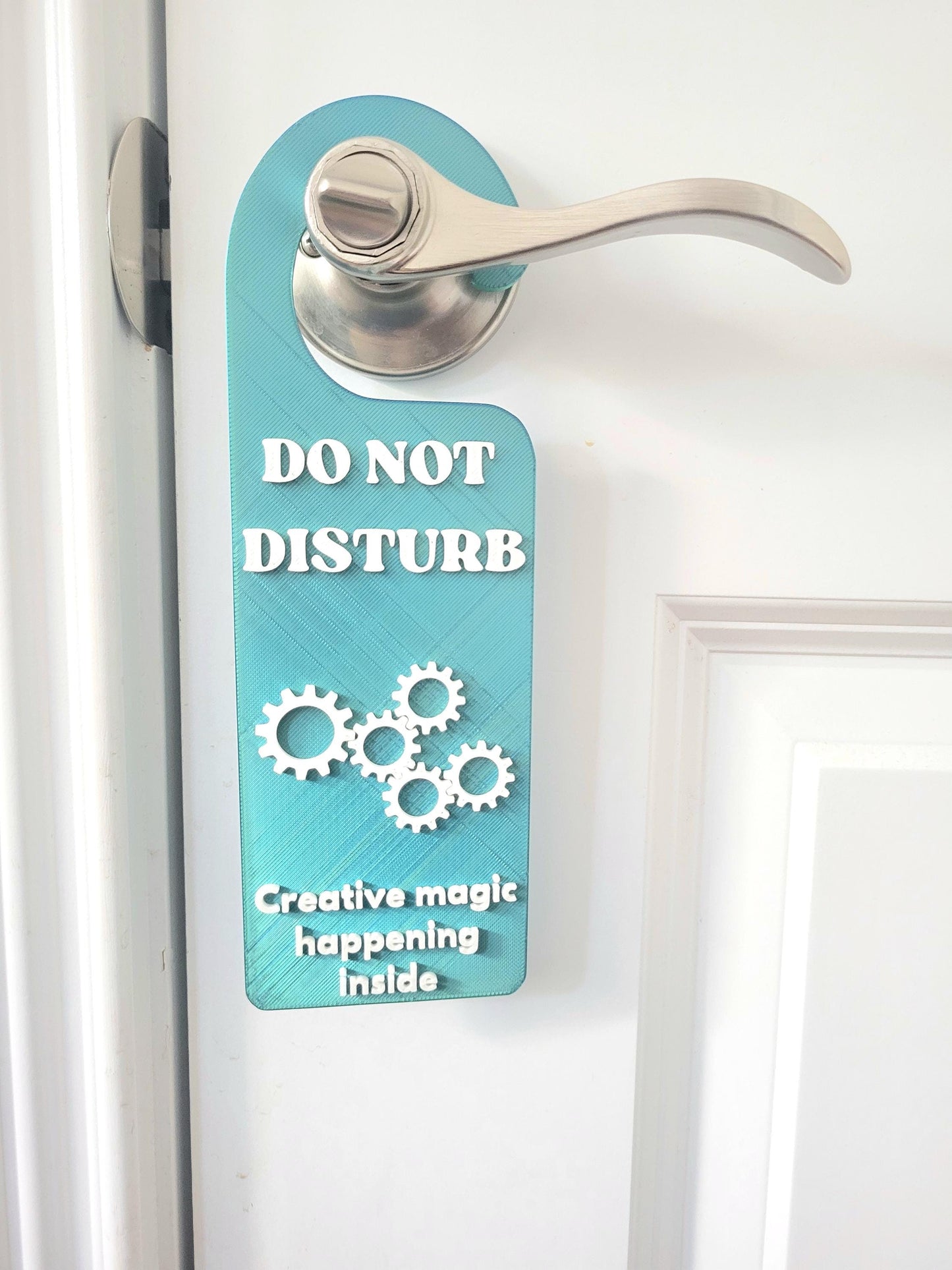 Do not Disturb, Creative magic happening inside, Gift For Creators, Engineers, Artists. Privacy Signage, Funny Door Sign