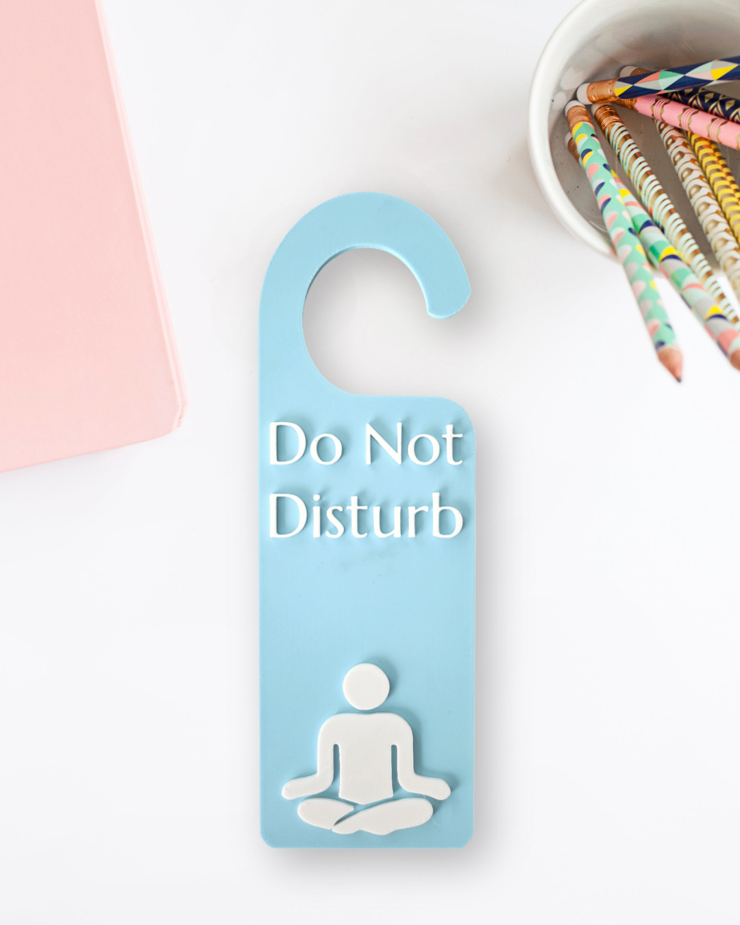 Do Not Disturb Meditating Door Hanger