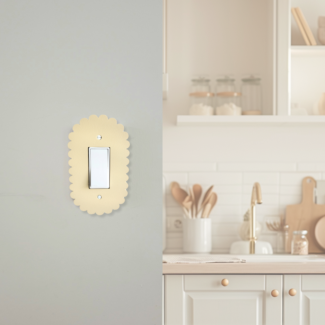 Oval Scalloped Light Switch Cover