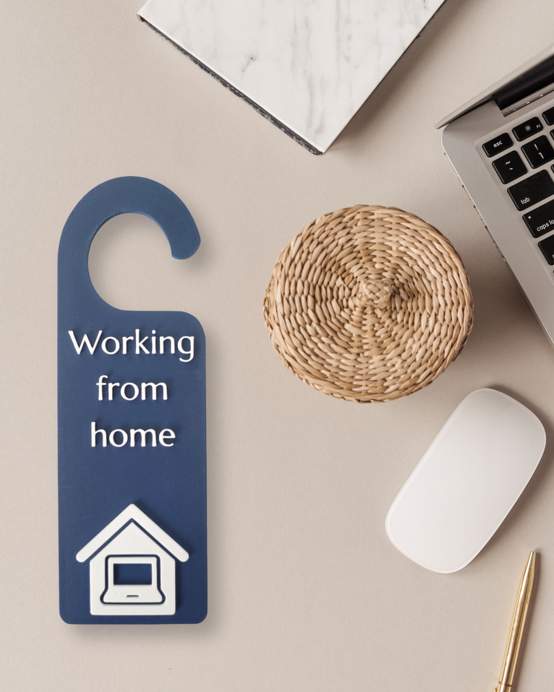 Working From Home Door Hanger