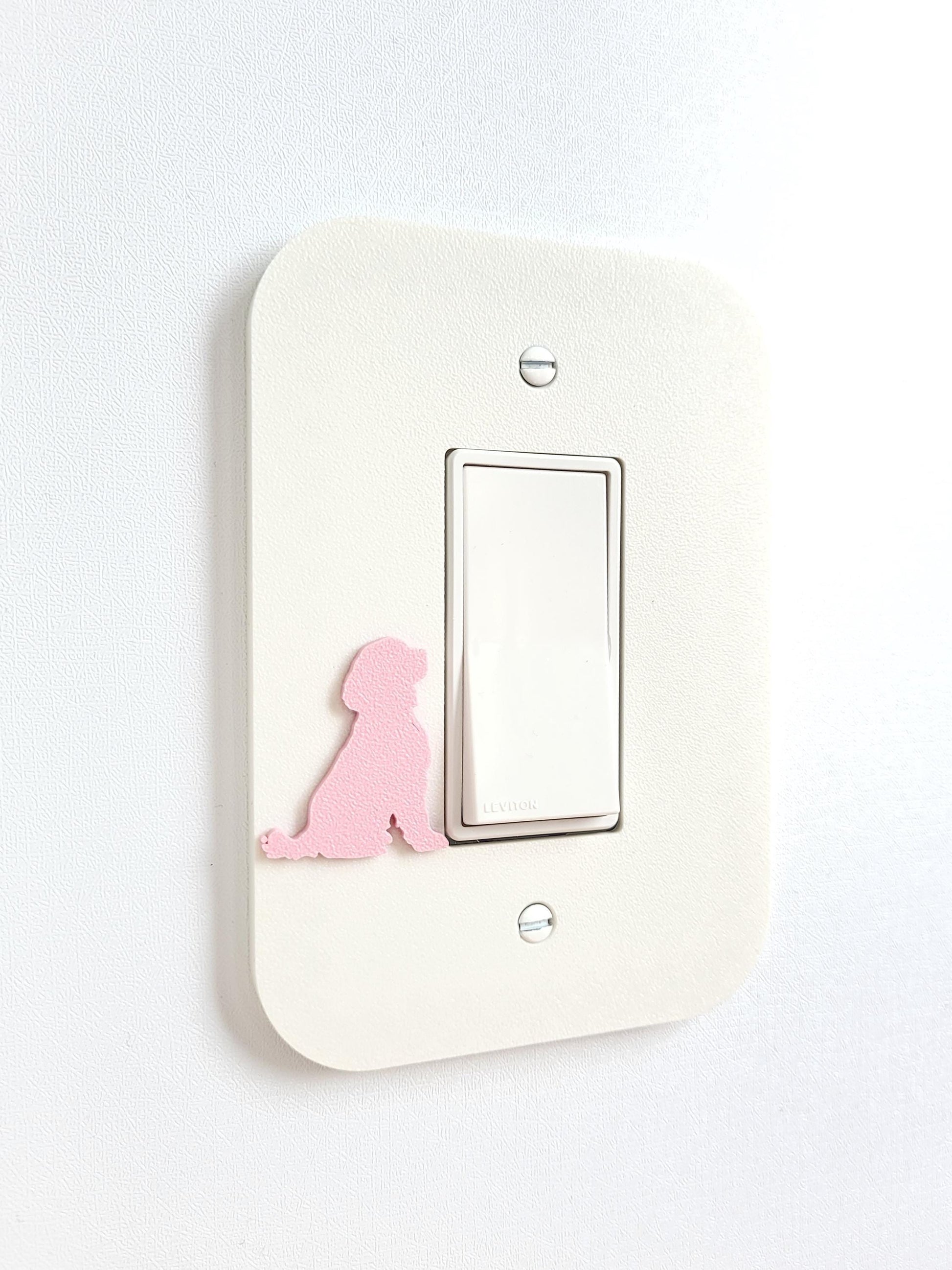 Light Switch Cover With Dog Accent, Wall Plate Cover, Mid Century Modern, Unique Switch Plate Design, Home Decor, Dog Light Switch