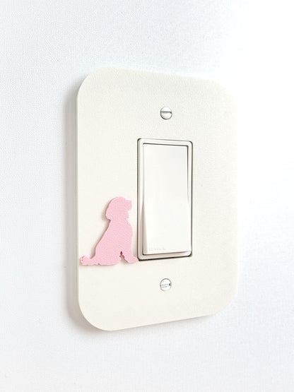 Light Switch Cover With Dog Accent, Wall Plate Cover, Mid Century Modern, Unique Switch Plate Design, Home Decor, Dog Light Switch