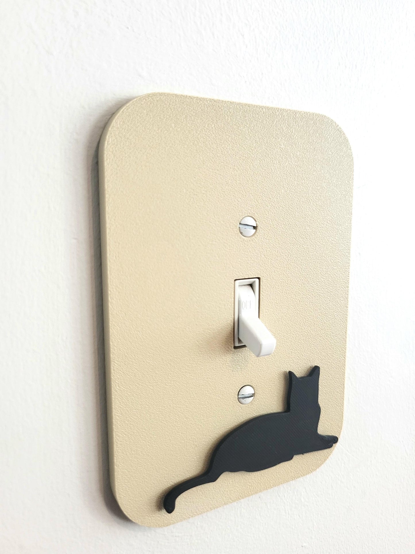 Lying Cat Light Switch Cover