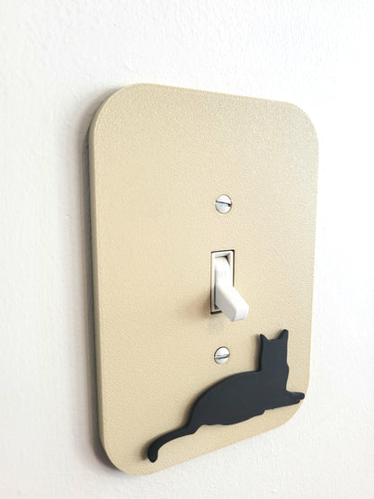 Lying Cat Light Switch Cover