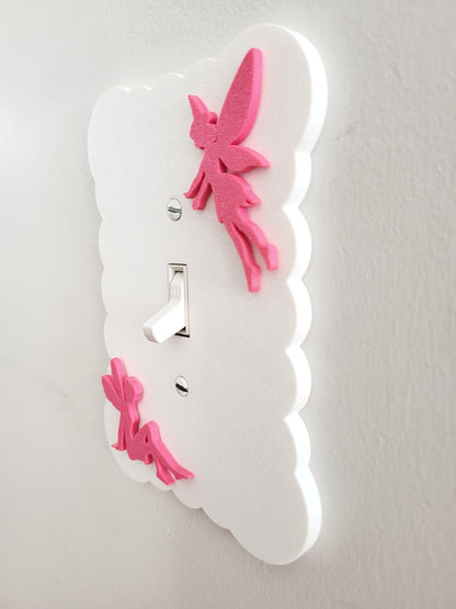 Light Switch Cover with Fairies, Fairy Wall Plate, Unique Switch, For Kids Room, Home Decor, Baby Shower Gift,
