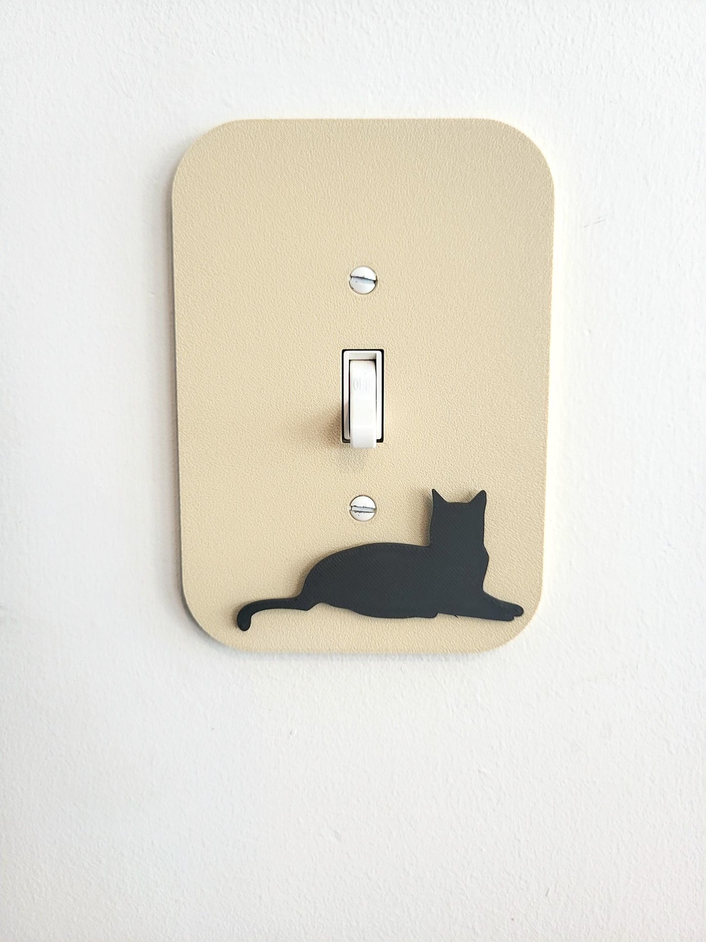 Lying Cat Light Switch Cover