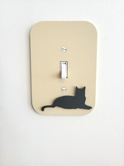 Lying Cat Light Switch Cover