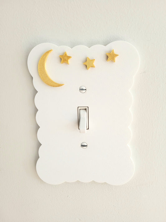 Moon and Stars Light Switch Cover