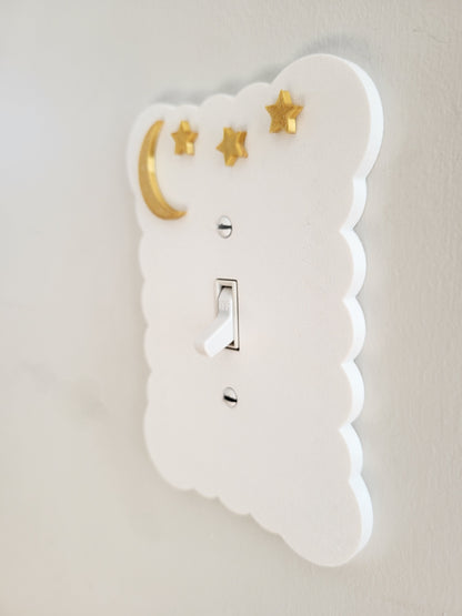 Moon and Stars Light Switch Cover