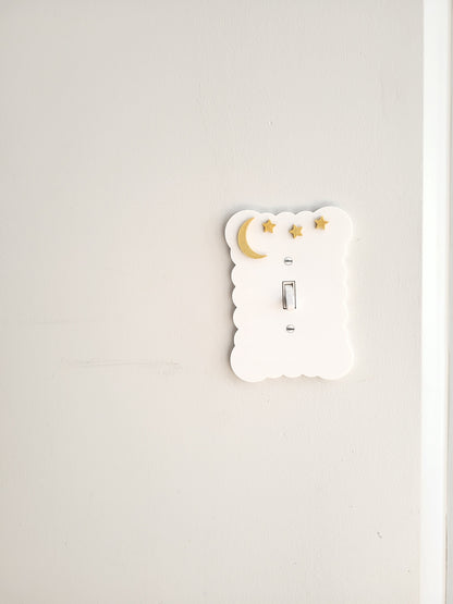 Moon and Stars Light Switch Cover