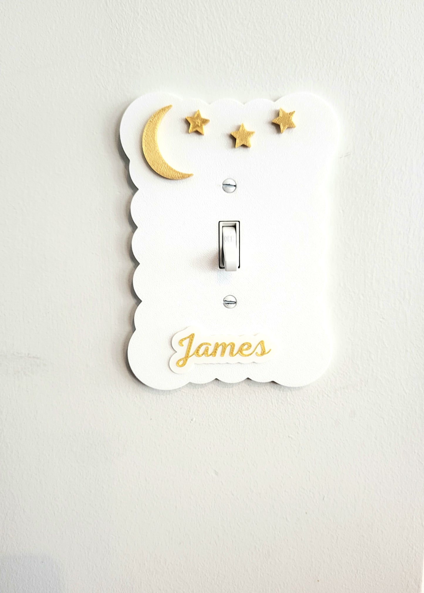 Moon and Stars Light Switch Cover