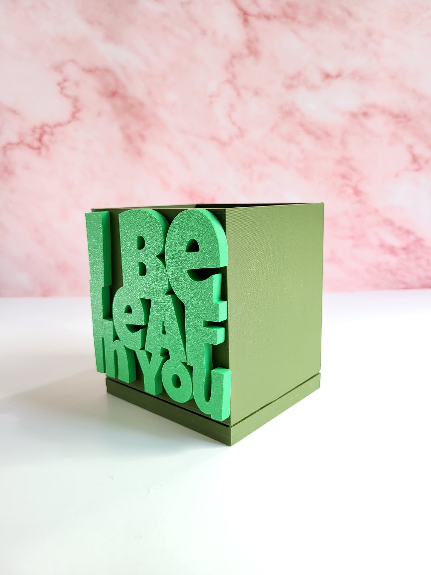 funny planter
pun plant pot
motivational gift
desk decor
gift for plant lovers
succulent planter
cute planter
plant pun gift
funny gift idea
eco-friendly planter
I be leaf in you
positive message planter
3D printed planter
houseplant gift
office plant pot