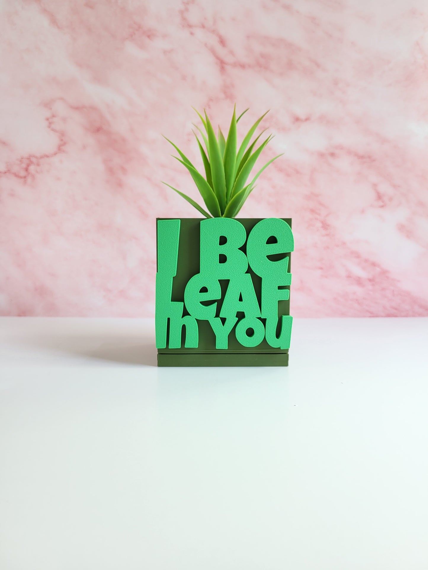 funny planter
pun plant pot
motivational gift
desk decor
gift for plant lovers
succulent planter
cute planter
plant pun gift
funny gift idea
eco-friendly planter
I be leaf in you
positive message planter
3D printed planter
houseplant gift
office plant pot