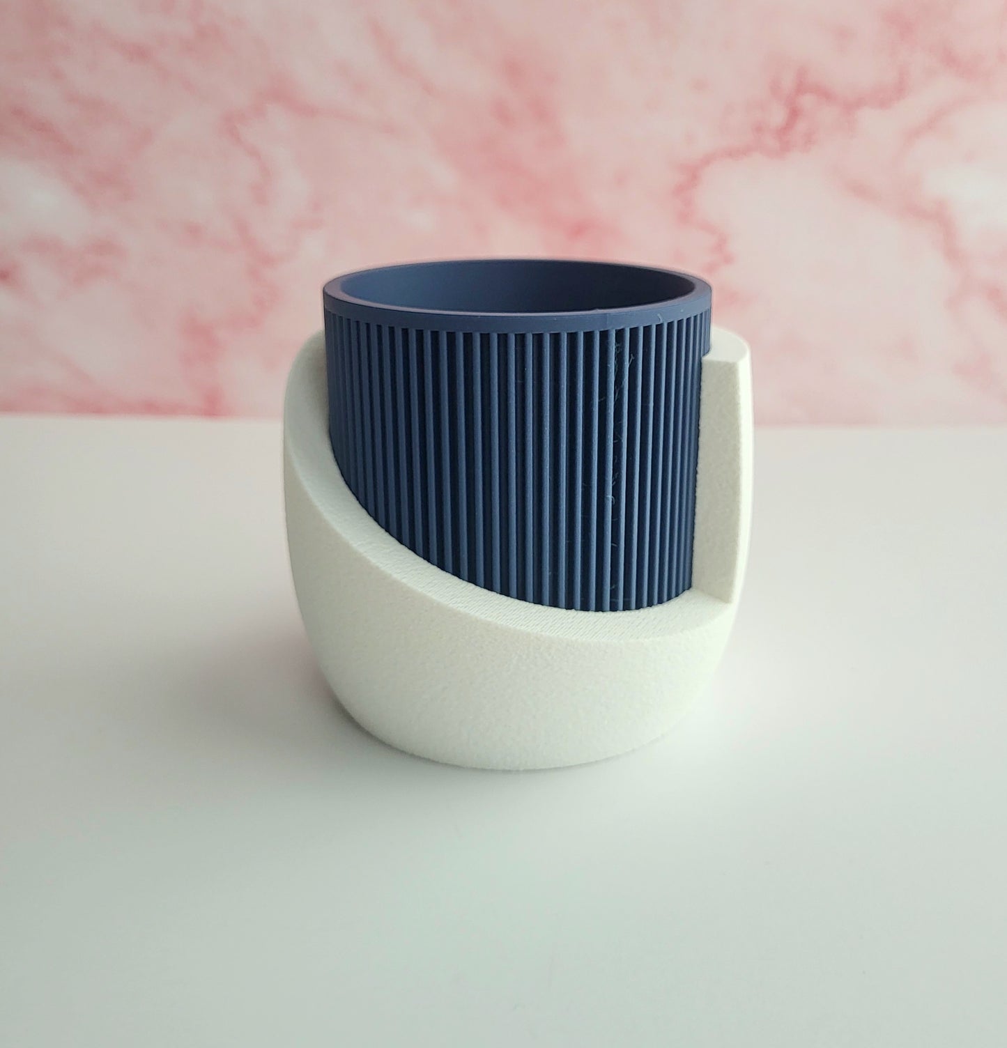 Japandi Style Planter with Drainage & Tray