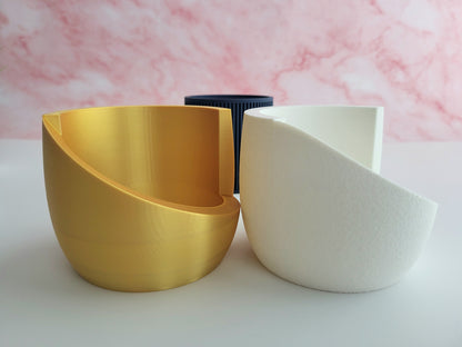 Japandi Style Planter with Drainage & Tray