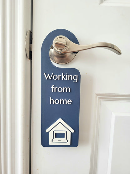 Working From Home Door Hanger