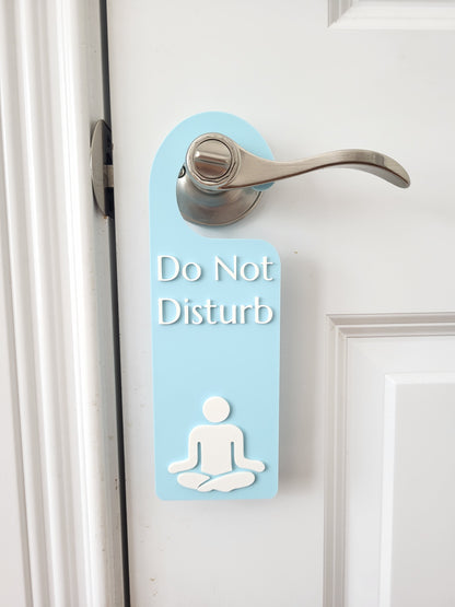 Do Not Disturb Meditating Door Hanger