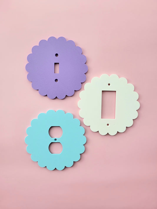 Scalloped Rounded Light Switch Cover