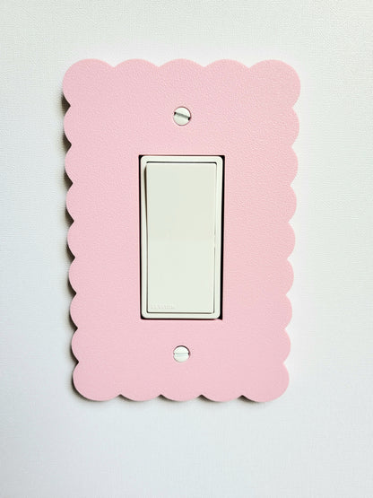 Scalloped Edge Biscuit Light Switch Cover