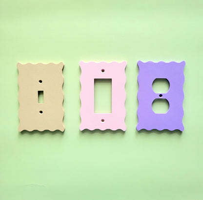 More Wavy Light Switch Cover