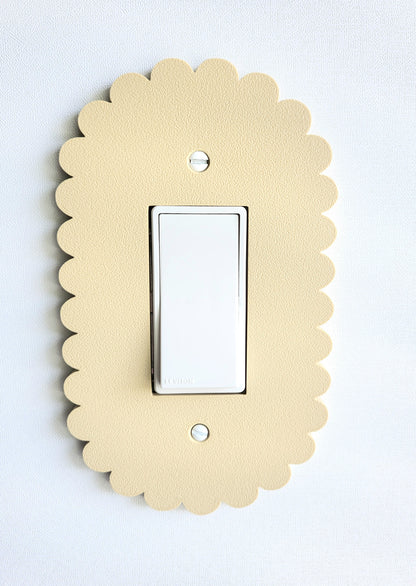 Oval Scalloped Light Switch Cover