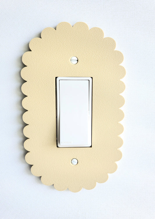 Oval Scalloped Light Switch Cover