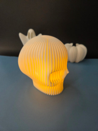 Halloween Skull LED Tea Light Candle Holder