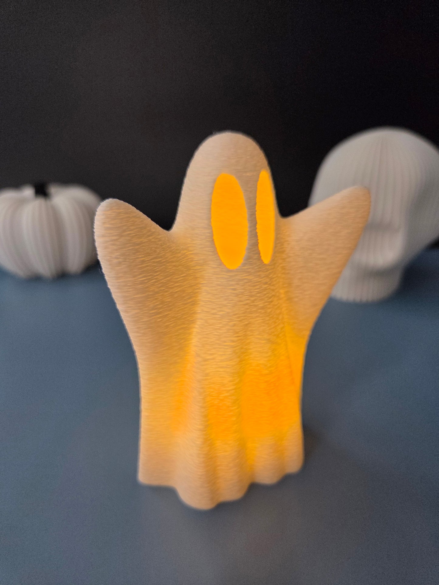 Set of 2 Halloween Ghost LED Tea Light Candle Holder