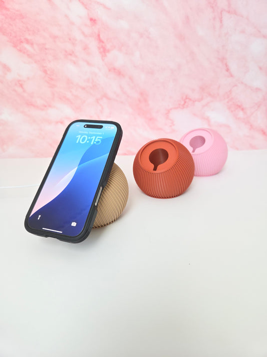Modern Ribbed Phone Stand