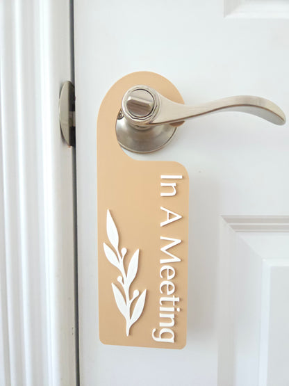In A Meeting Door Hanger