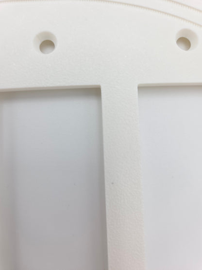 OUTLET: Tripple rocker oval with stripes WHITE