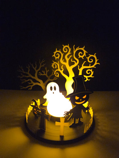 Halloween Graveyard Diorama