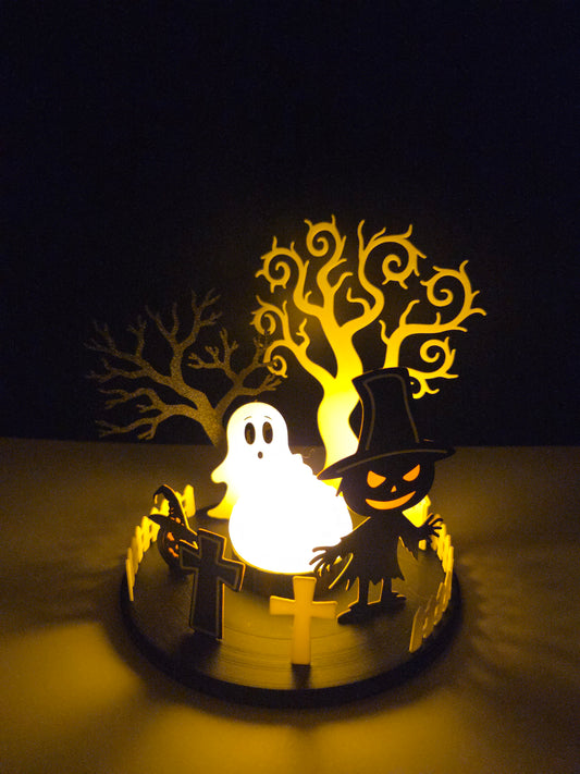 Halloween Graveyard Diorama