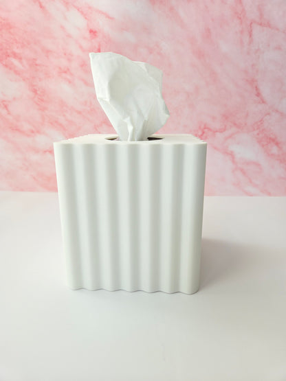 Wavy Tissue Box Cover (Square Box)