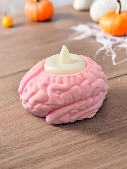 Brain Candle Holder – Halloween LED Tea Light Holder